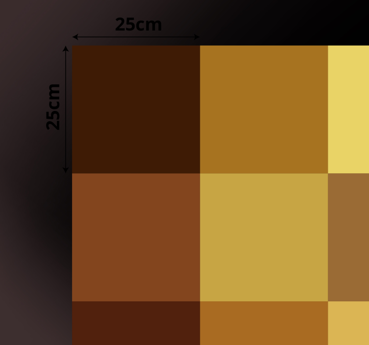 乙烯基地毯几何 蓝色格纹图案 - TenStickers