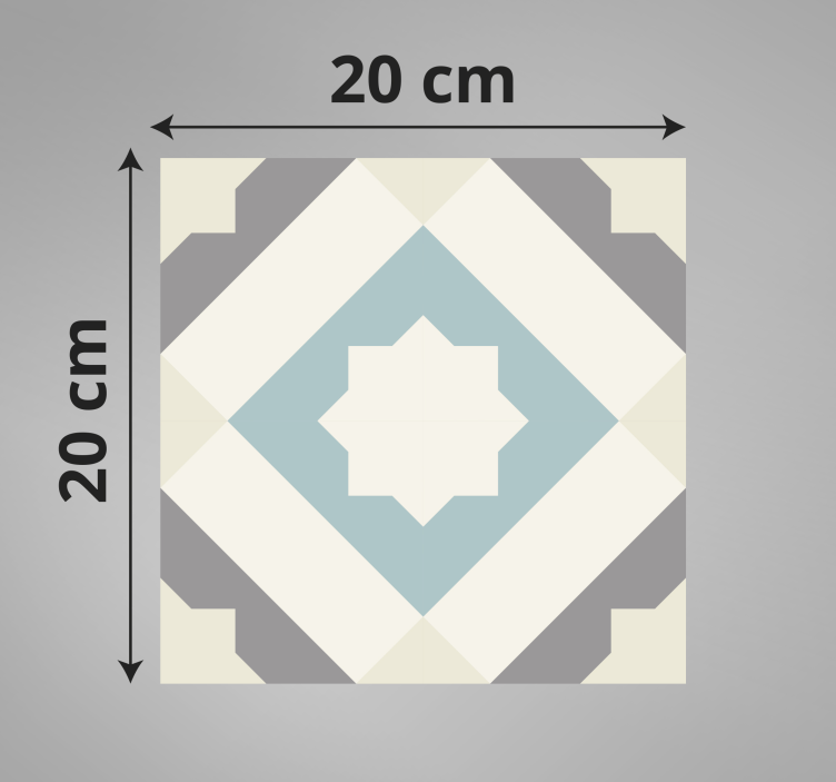 乙烯基地毯 优雅的星形图案 - TenStickers