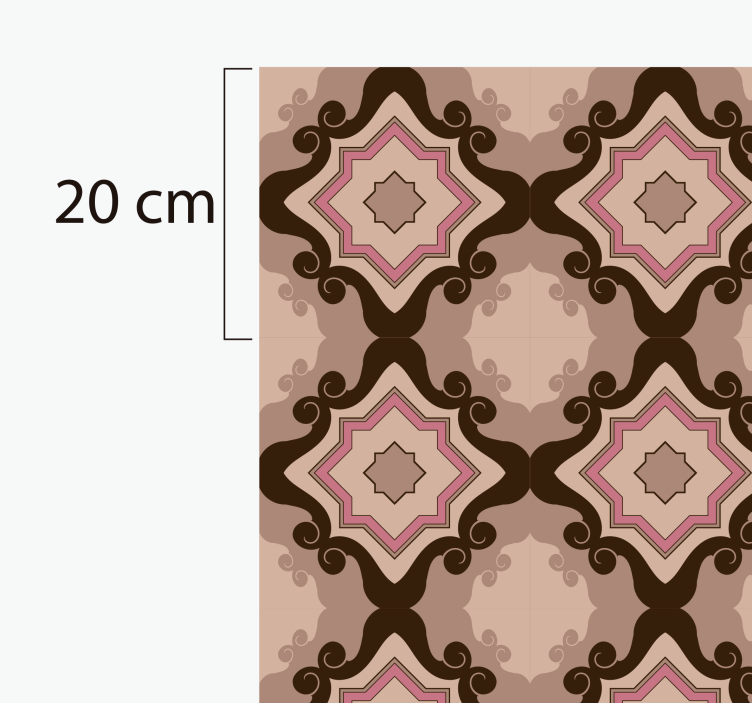 乙烯基地毯客厅 马赛克瓷砖图案 - TenStickers