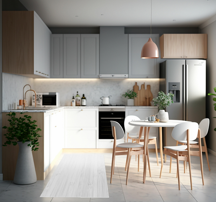 白木厨房乙烯基地毯 - TenStickers