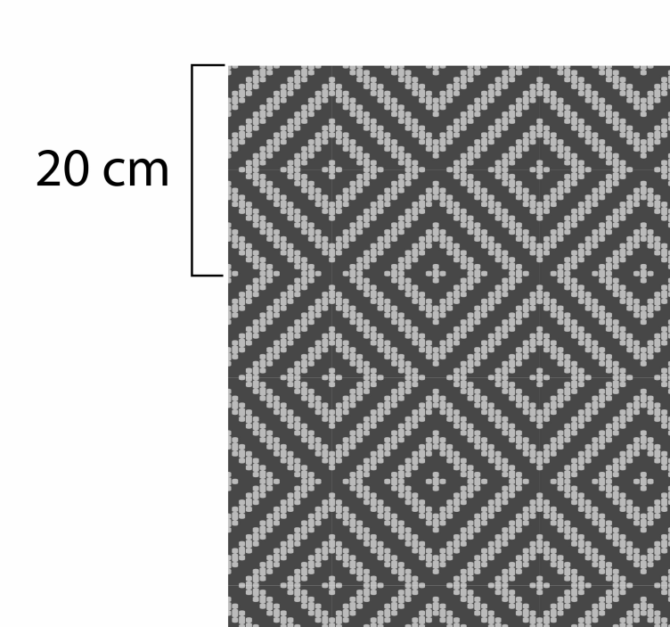 乙烯基地毯 几何图案细节 - TenStickers