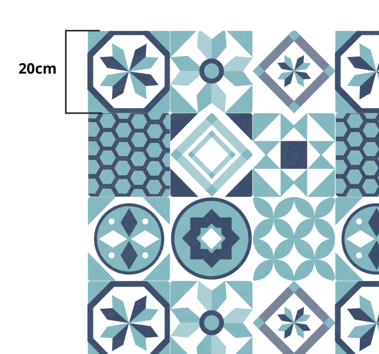 乙烯基地毯镶嵌 马赛克瓷砖的灵感 - TenStickers