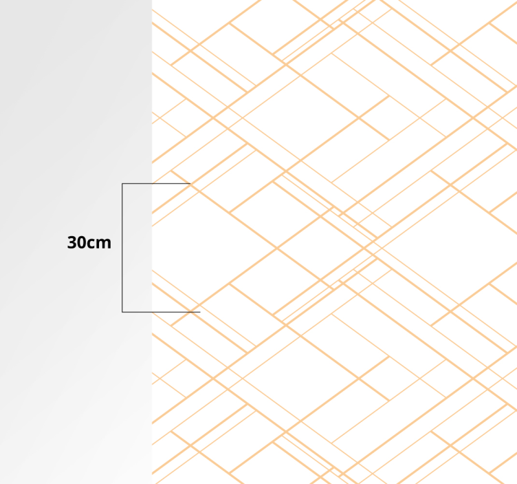 乙烯基地毯几何 几何线条极简主义图案 - TenStickers