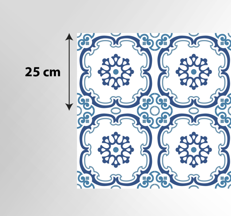 大理石乙烯基地毯优雅花卉图案 - TenStickers