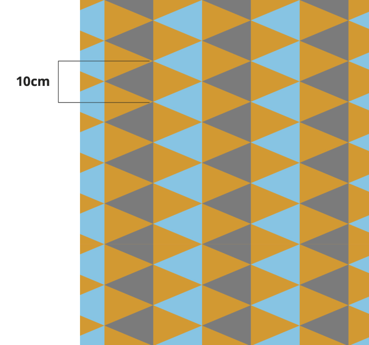 乙烯基地毯几何 三角形构图 - TenStickers