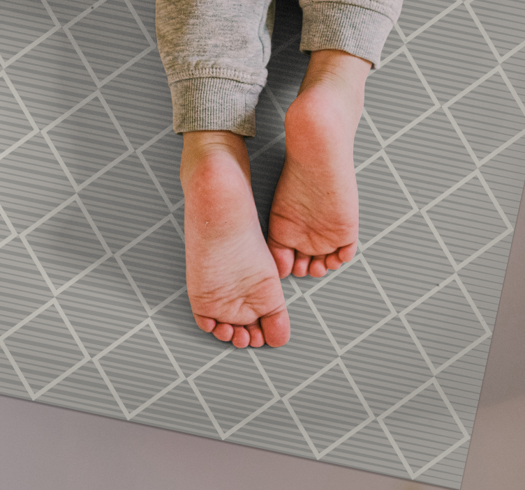 乙烯基地毯客厅 菱形图案表面 - TenStickers