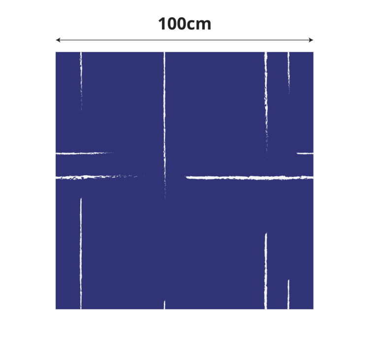 乙烯基地毯蓝色 现代线条图案 - TenStickers