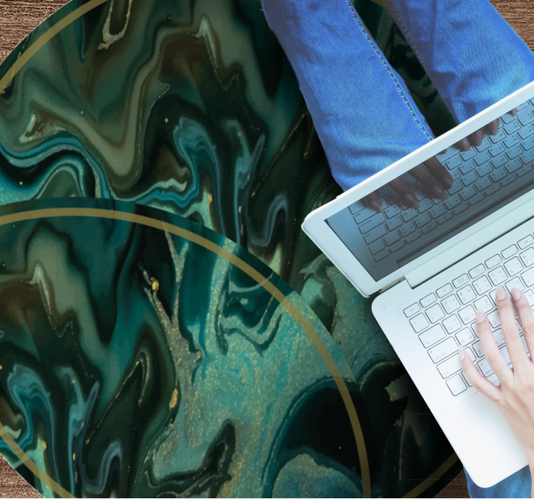 乙烯基地毯质地 抽象大理石图案 - TenStickers