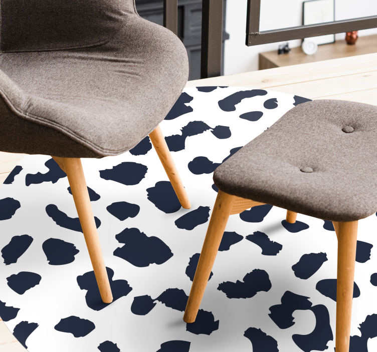 乙烯基地毯动物印花牛皮图案设计 - TenStickers