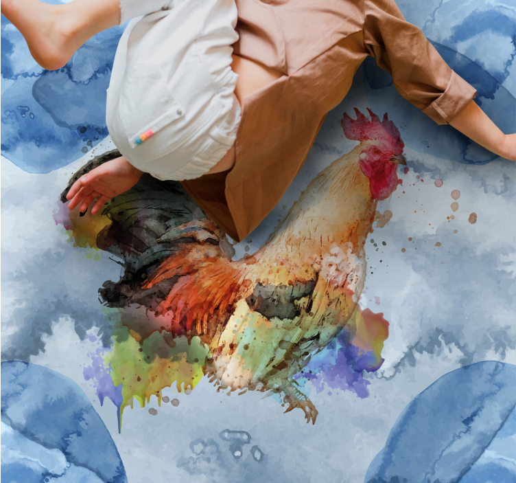 乙烯基地毯动物 水族公鸡 - TenStickers