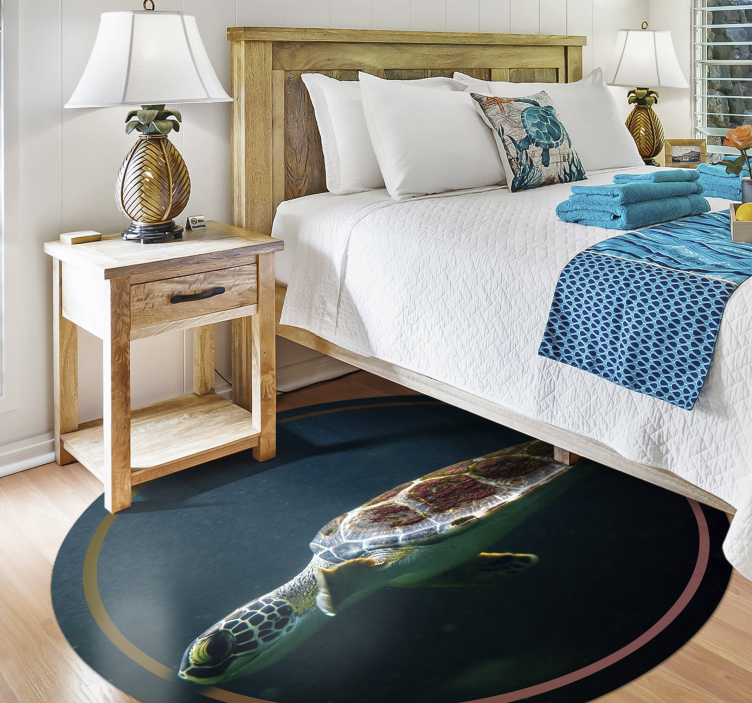 乙烯基地毯动物 海龟圈 - TenStickers