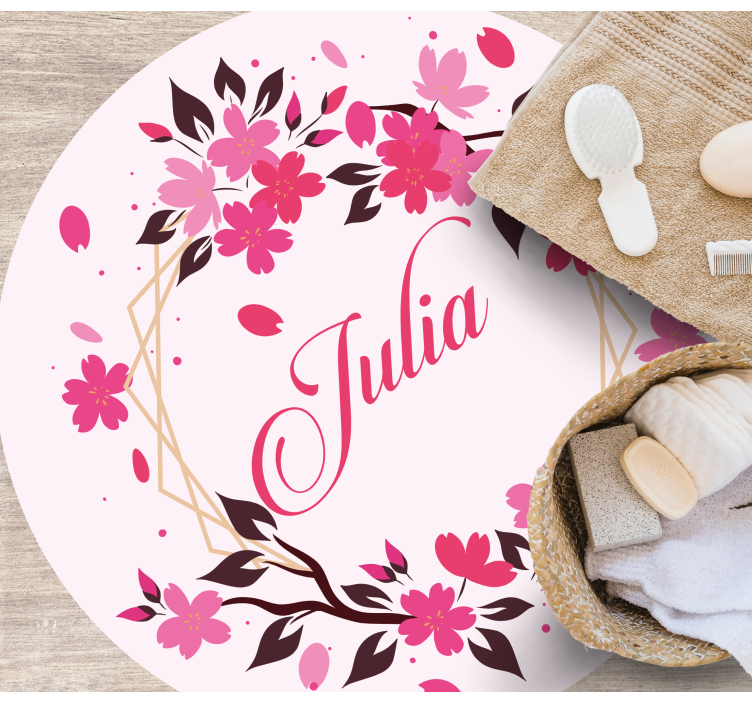 卧室乙烯基地毯植物冠名款 - TenStickers