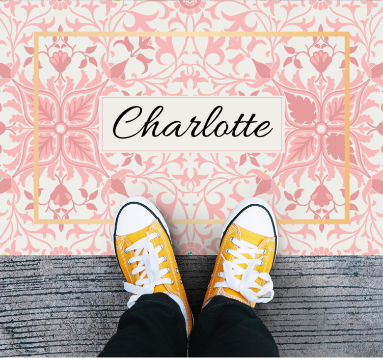 卧室乙烯基地毯定制植物排列 - TenStickers