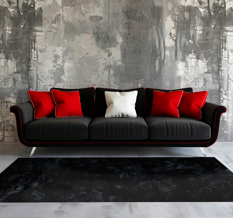 乙烯基地毯黑色适用效果 - TenStickers