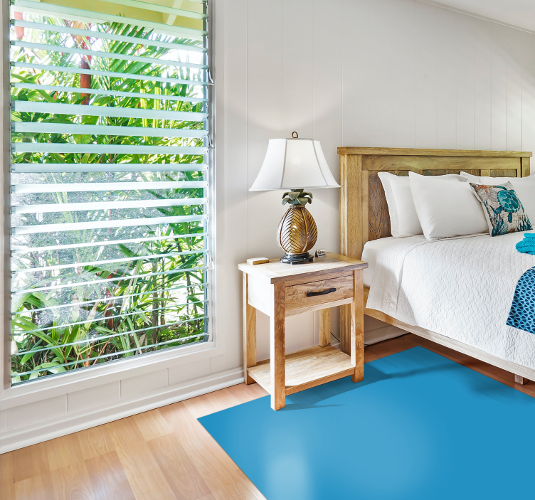 乙烯基地毯蓝色单色图案 - TenStickers