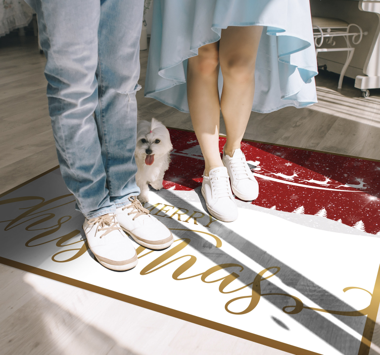 乙烯基地毯圣诞 节日祝福 - TenStickers