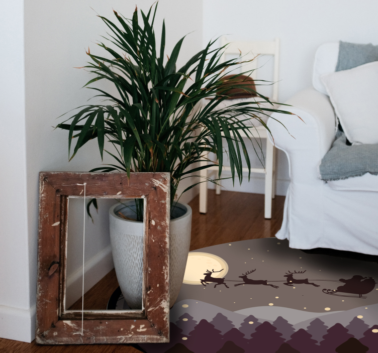 乙烯基地毯圣诞 节日夜景 - TenStickers