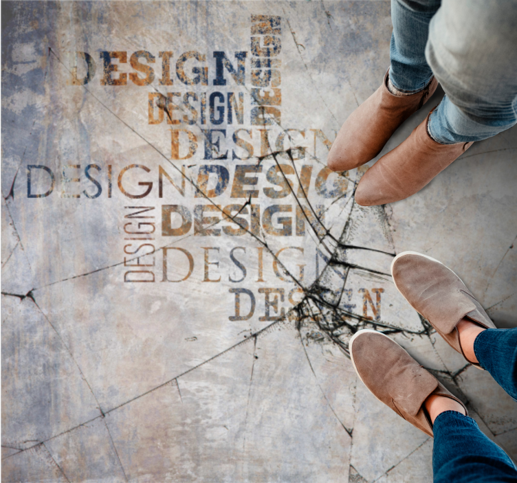 乙烯基地毯  石头效果 破碎的石头排版 - TenStickers