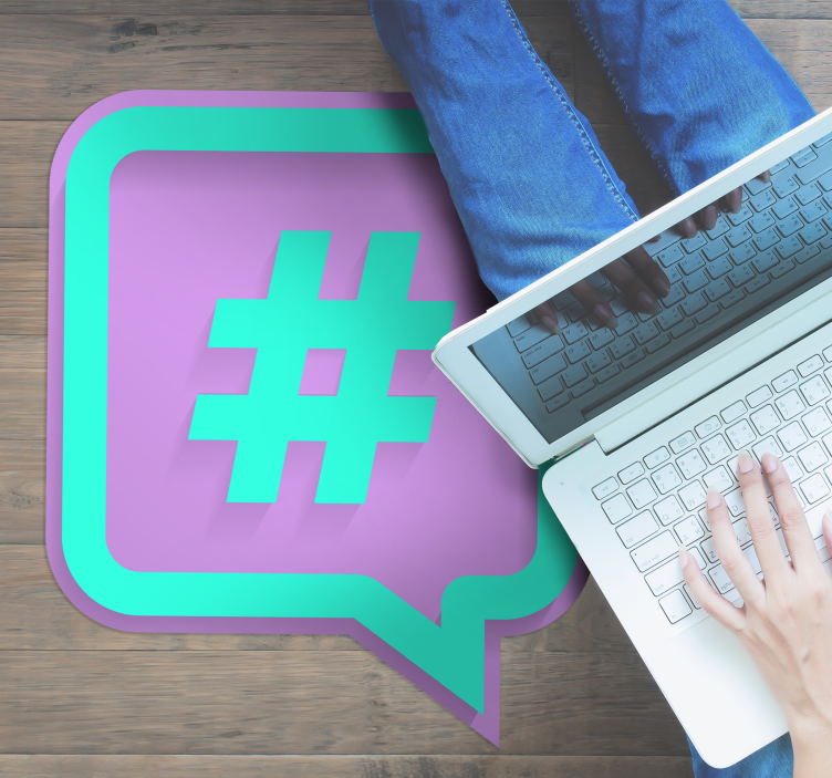 乙烯基地毯与短语 标签气泡 - TenStickers