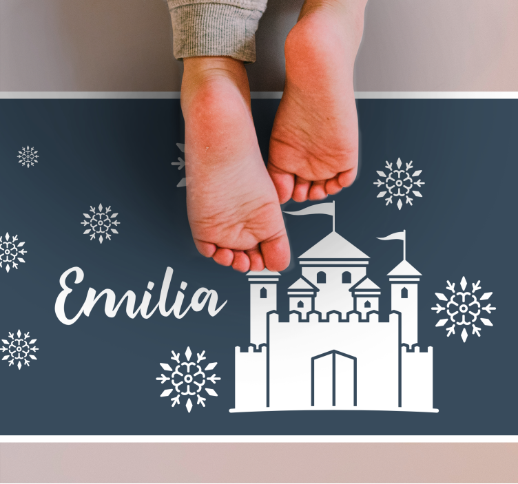 乙烯基地毯名称城堡趣味场景 - TenStickers