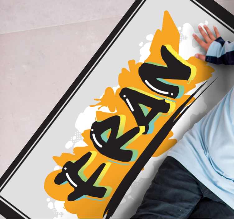 乙烯基地毯名称艺术 - TenStickers