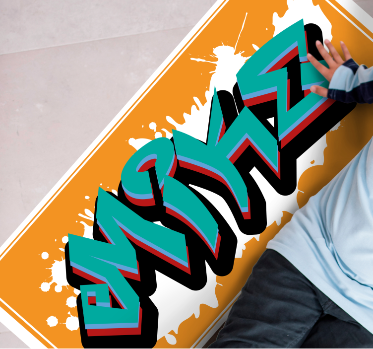 乙烯基地毯名称 名称艺术作品 - TenStickers