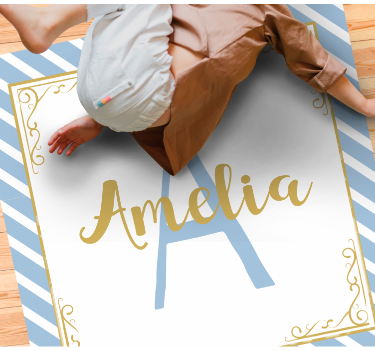 乙烯基地毯名称首字母风格 - TenStickers