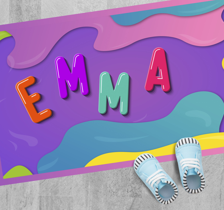 乙烯基地毯名称 个性化名称 - TenStickers