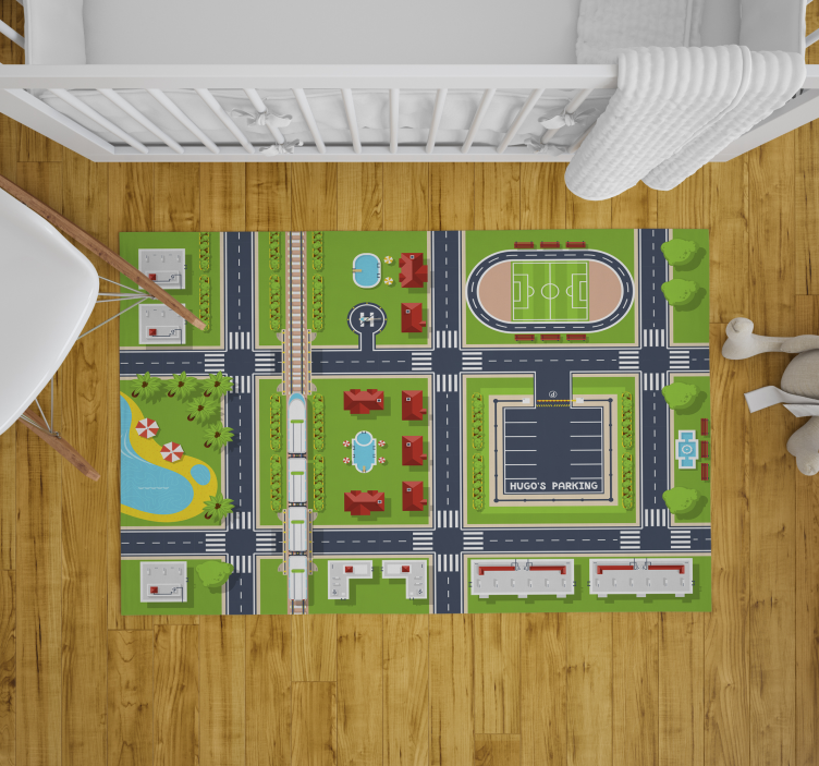 乙烯基地毯道路 俏皮的城市景观 - TenStickers