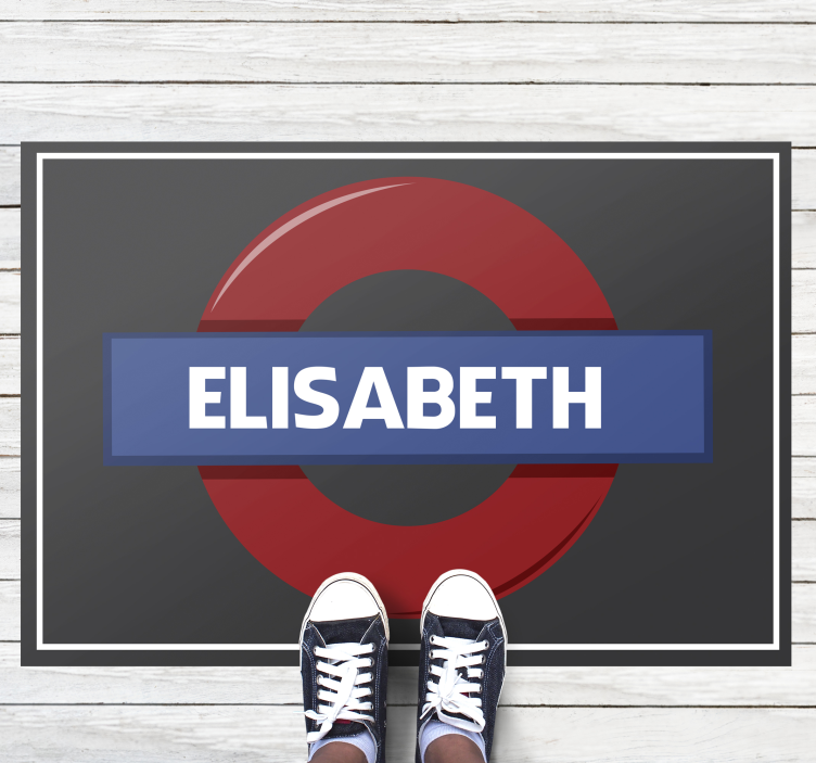 乙烯基地毯名称地下标识 - TenStickers