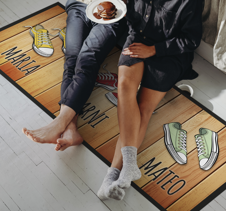 乙烯基地毯入口大厅定制鞋展示 - TenStickers