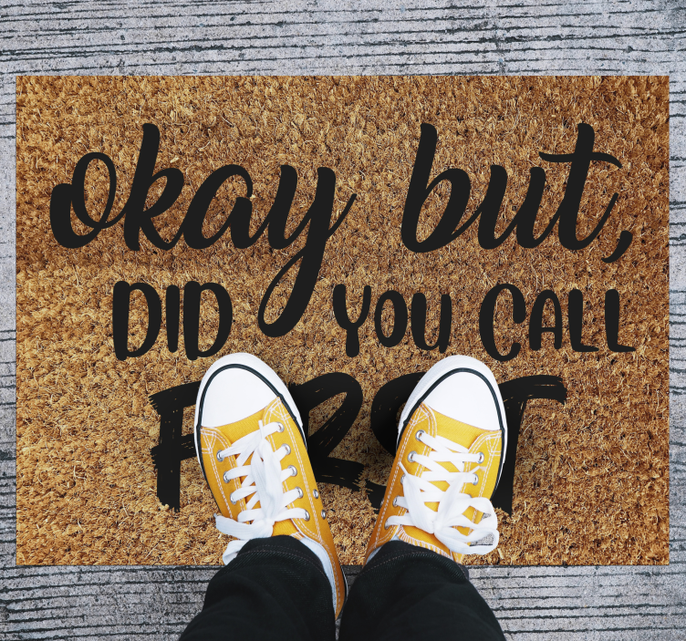 乙烯基地毯入口大厅幽默欢迎语 - TenStickers