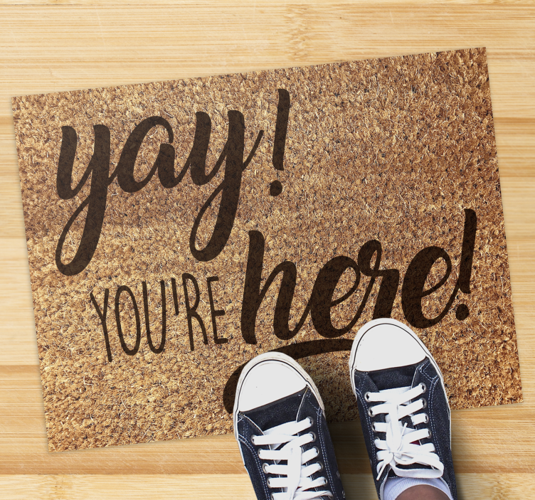 乙烯基地毯入口大厅热情欢迎您 - TenStickers