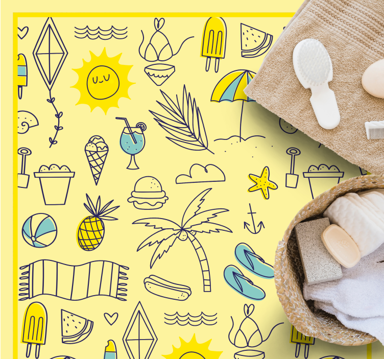 乙烯基地毯带来阳光海滩氛围 - TenStickers