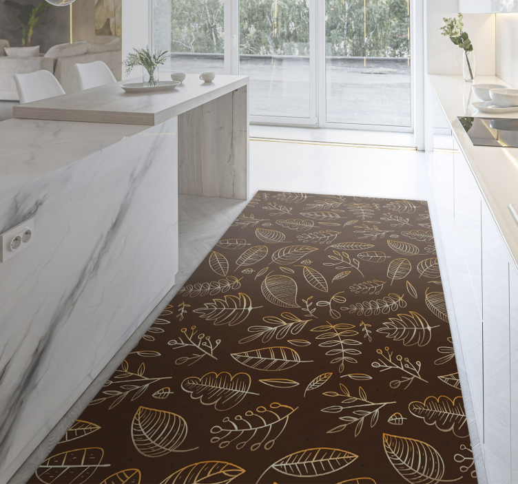 乙烯基花草地毯 植物的秋天 - TenStickers