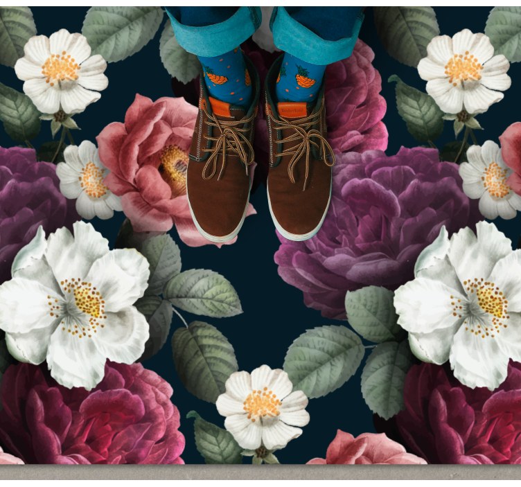 乙烯基花草地毯展现植物优雅风格 - TenStickers