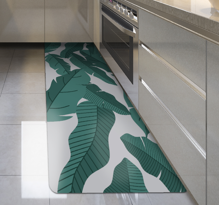 乙烯基花草地毯 植物叶子设计 - TenStickers