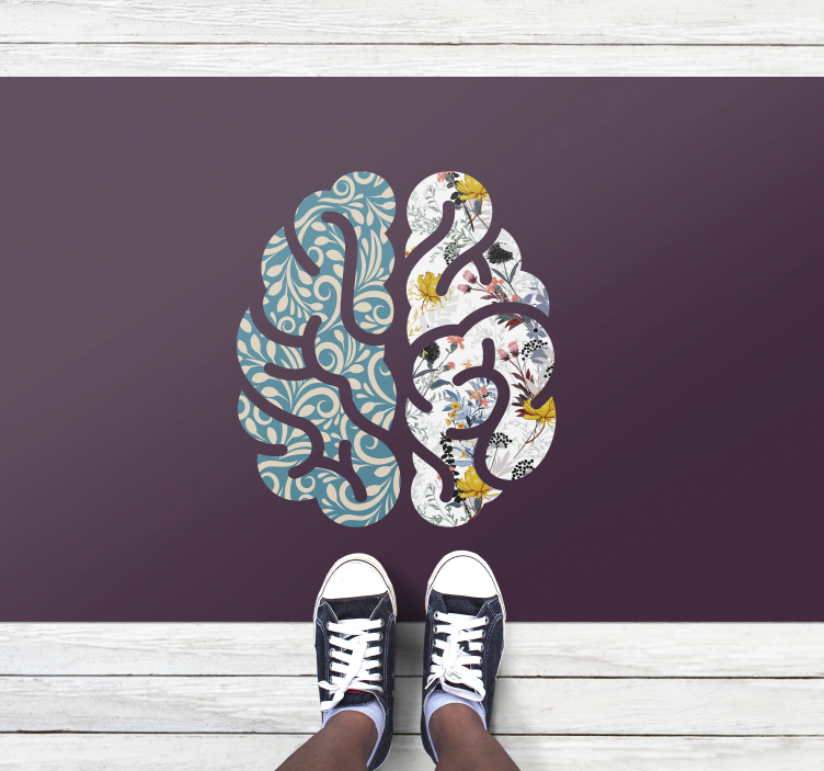 乙烯基花草地毯 植物阴阳 - TenStickers