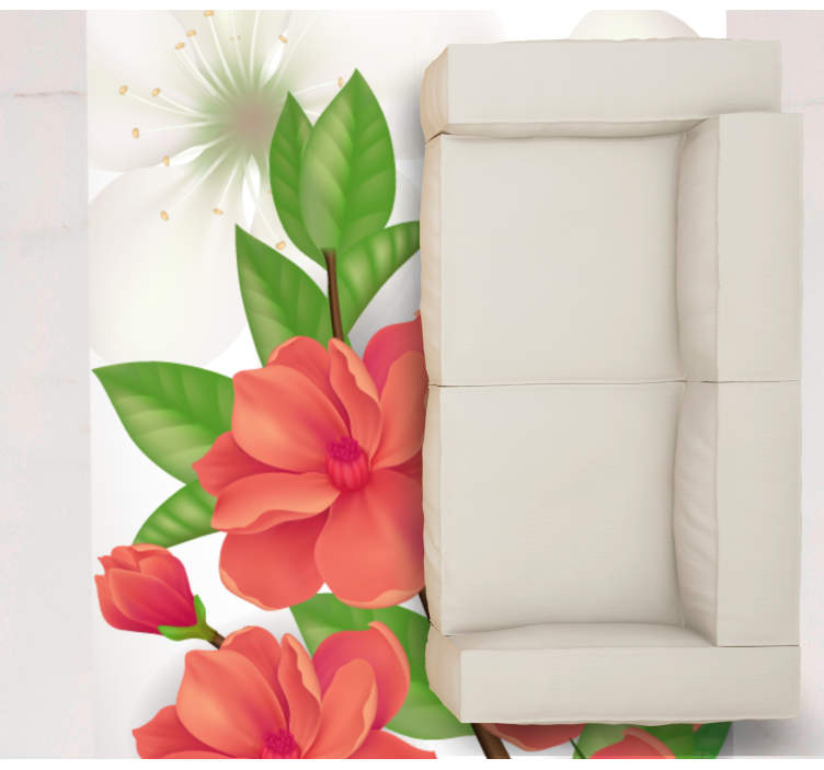 乙烯基花草地毯色彩缤纷花卉排列 - TenStickers