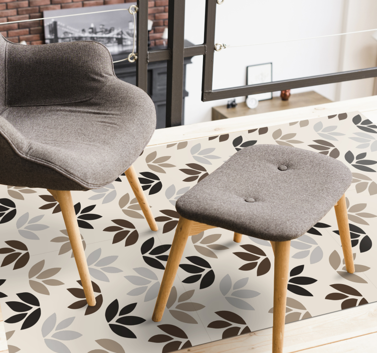 乙烯基花草地毯 花卉图案主题 - TenStickers