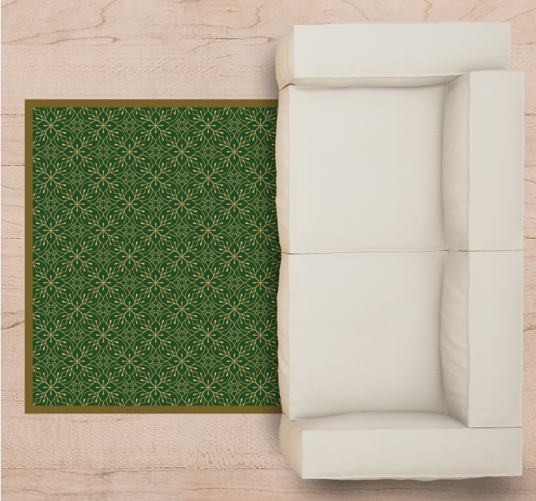 乙烯基花草地毯优雅植物图案 - TenStickers