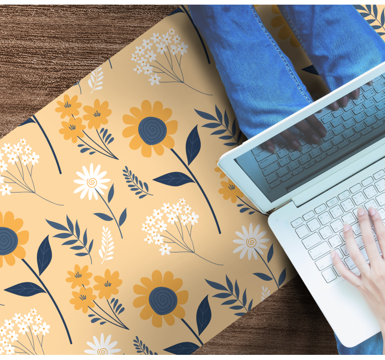 乙烯基花草地毯欢乐植物组合 - TenStickers