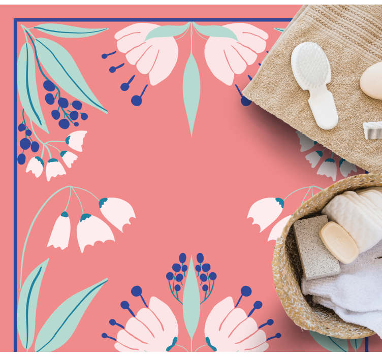 乙烯基花草地毯图案调色板 - TenStickers