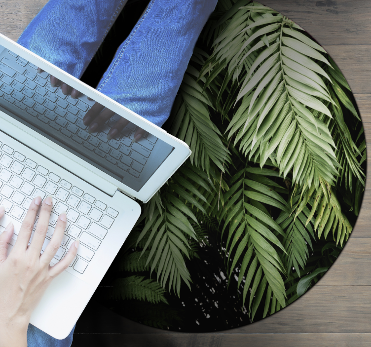 乙烯基花草地毯 热带植物圈 - TenStickers