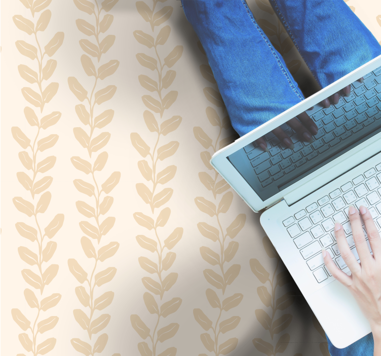 乙烯基花草地毯 植物图案 - TenStickers