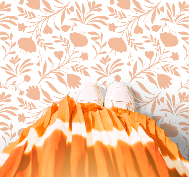 乙烯基花草地毯 花卉图案 - TenStickers