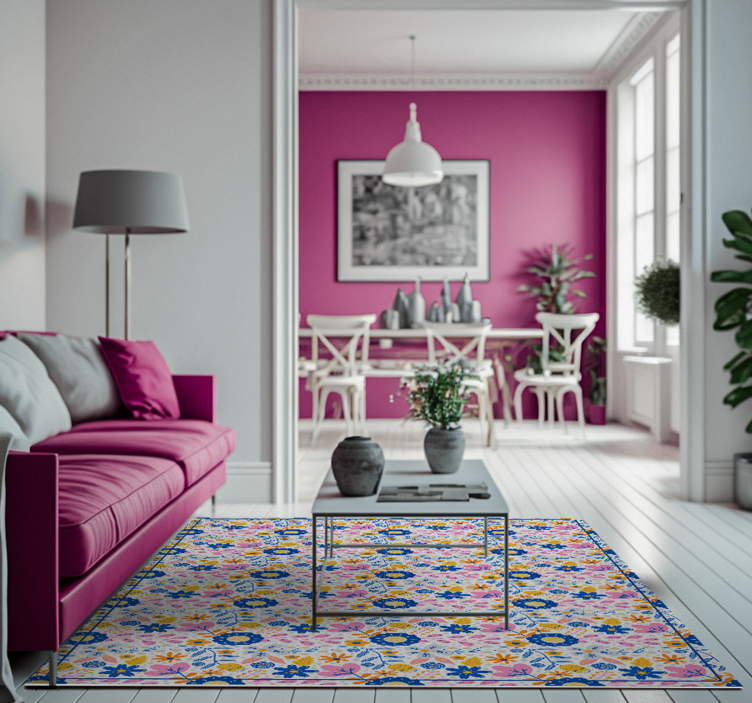 乙烯基地毯特性 花开春暖 - TenStickers