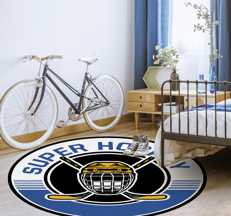 乙烯基地毯游戏 曲棍球会徽 - TenStickers