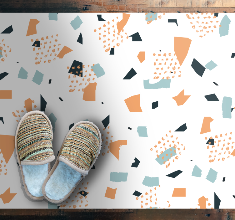 乙烯基地毯几何 抽象形状概念 - TenStickers