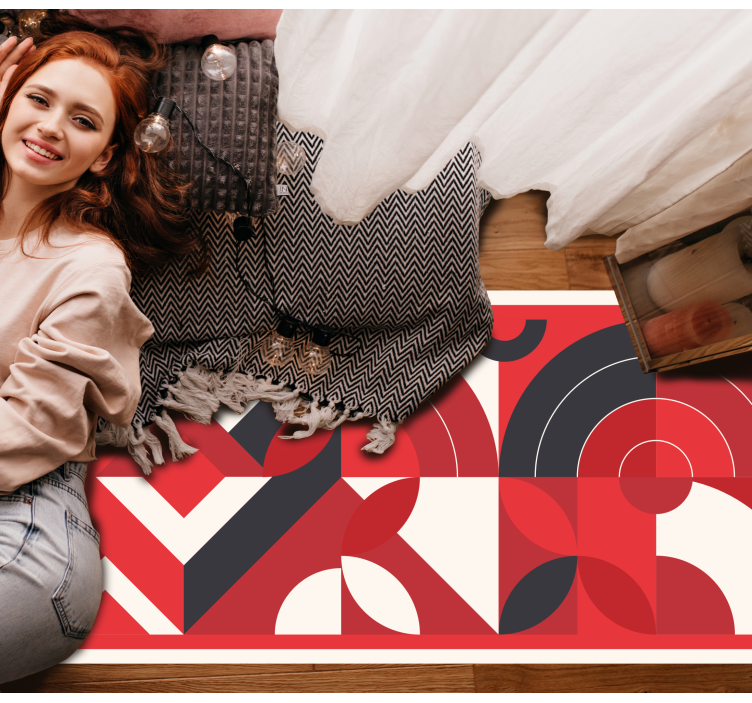 乙烯基地毯几何大胆抽象形状 - TenStickers